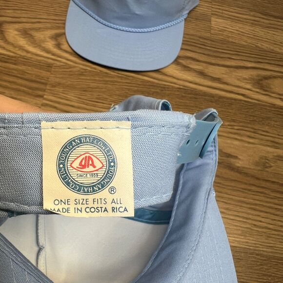 San Sun Headwear Blue BLANK Rope Trucker Hat 90s VINTAGE Cap DEADSTOCK x2 main image 6